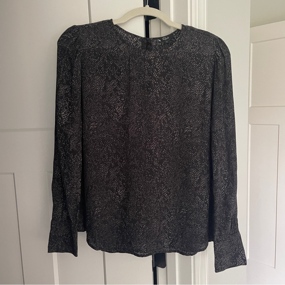 Rails Roslyn Slate Python Top Luxe Satin Crepe Lo… - image 2